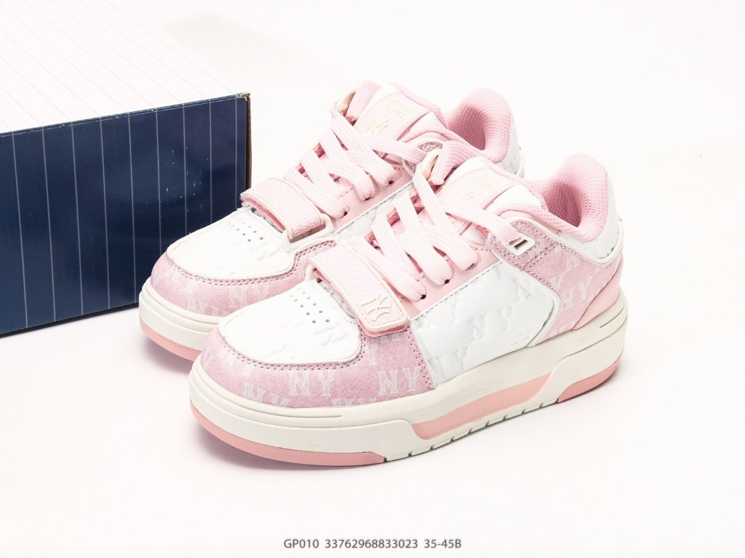MLB Big Ball Chunky Window Pink White Retro Dad Sneaker view