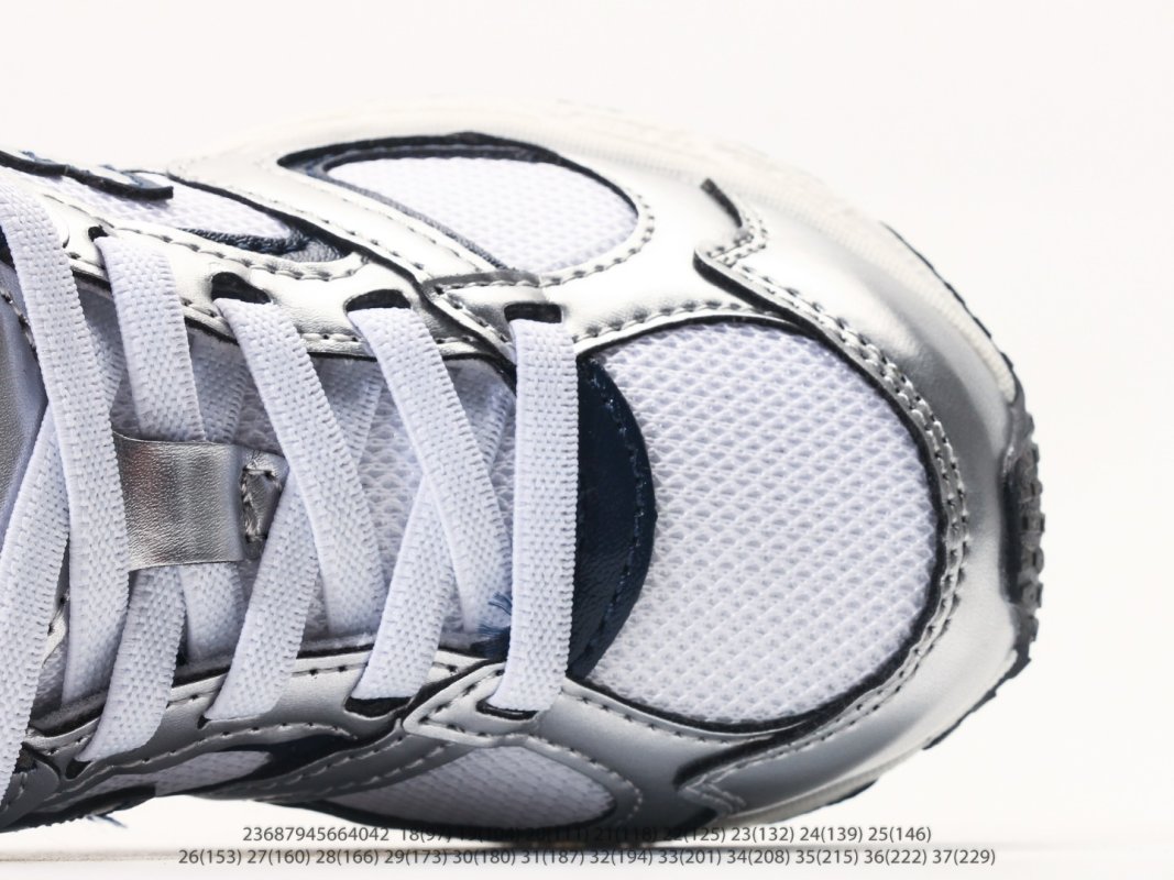 New Balance 408 Kids White Navy Retro Running Shoes view