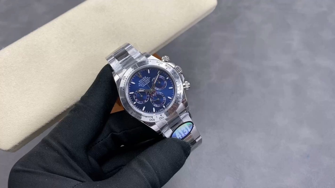 Rolex Daytona Chronograph Blue Dial 904L Steel UA Replica