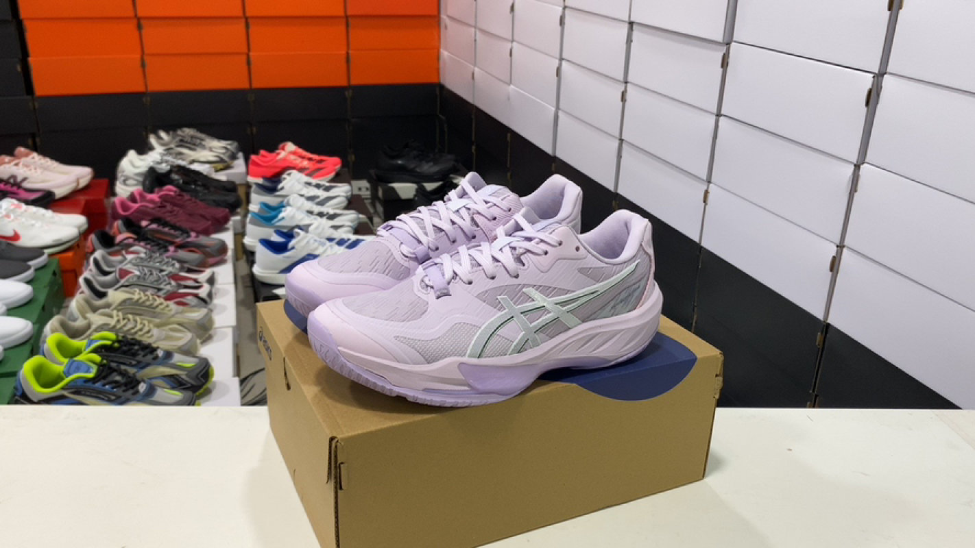 Asics Sky Elite FF 4 Low Volleyball Shoe Paris Olympic Lavender