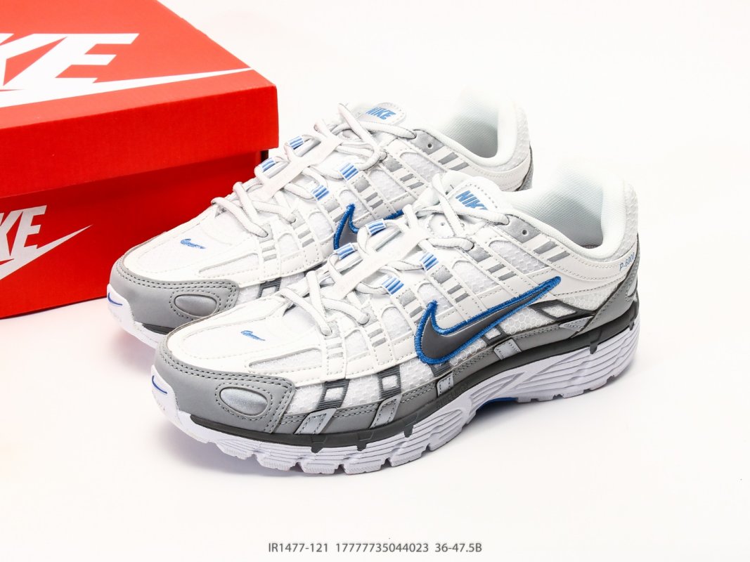 Nike P-6000 White Grey Blue UA Replica Sneaker view