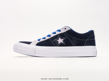 Converse One Star Suede Navy White Blue Low Top