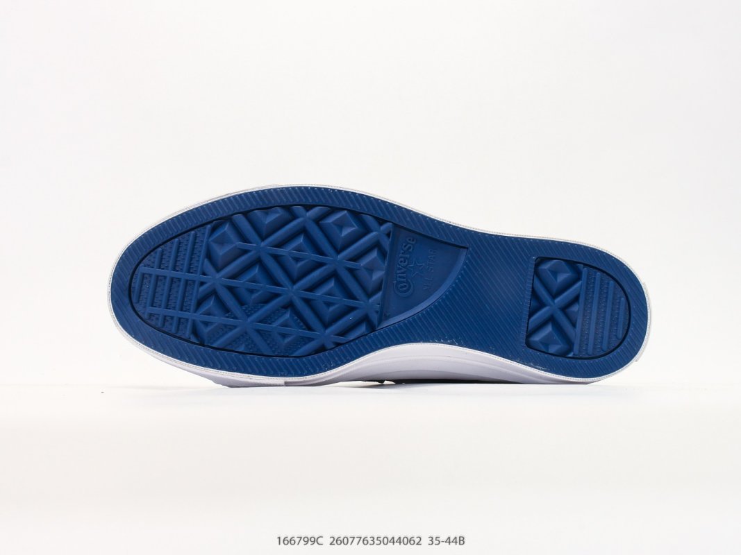 Converse One Star Suede Navy White Blue Low Top view