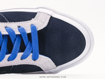 Converse One Star Suede Navy White Blue Low Top view 8
