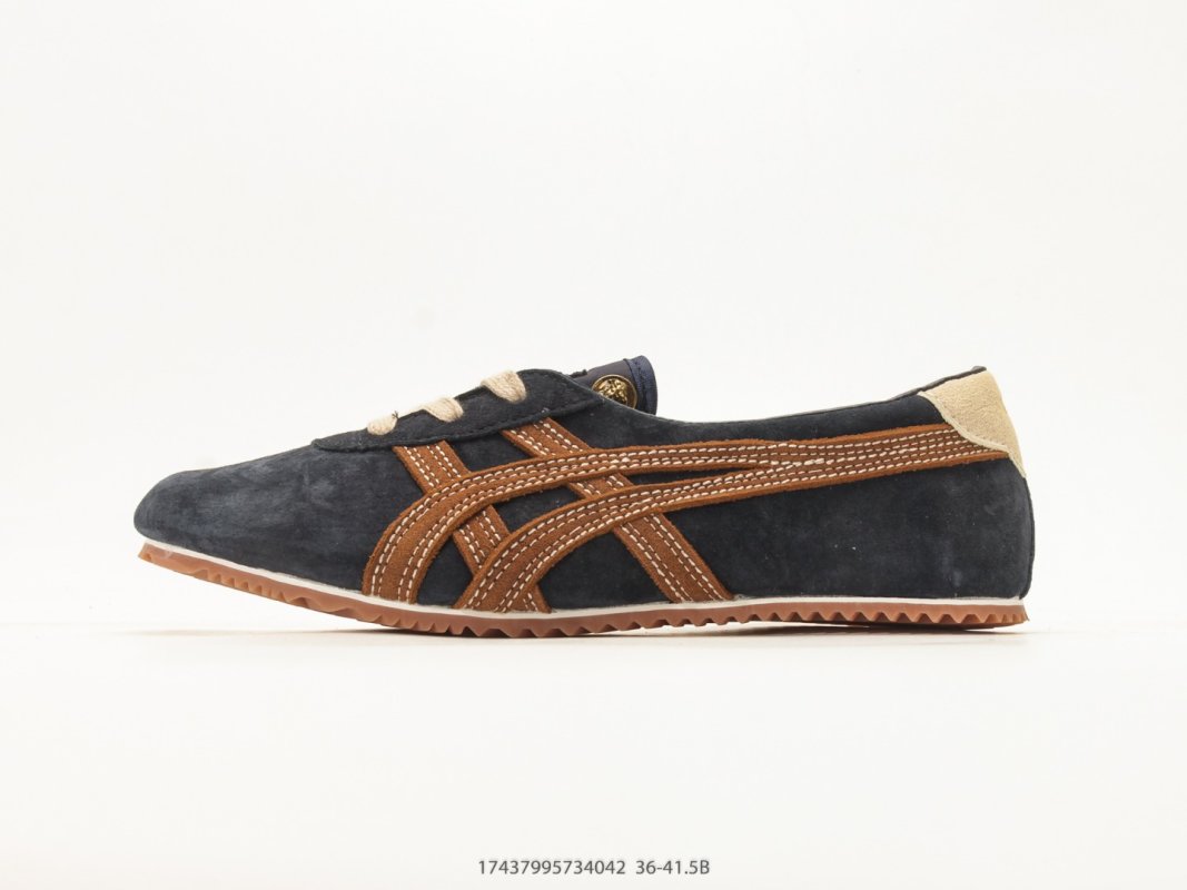 Onitsuka Tiger Tai-Chi Sakura Black Tan Suede Low-Top Sneaker