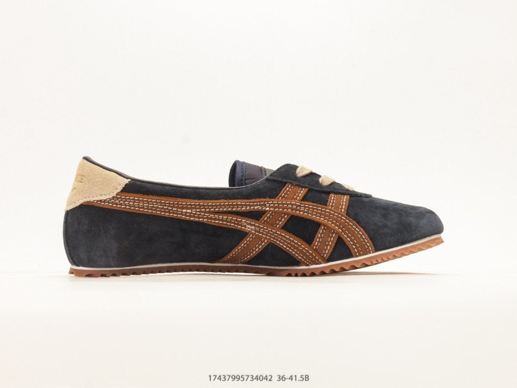 Onitsuka Tiger Tai-Chi Sakura Black Tan Suede Low-Top Sneaker view