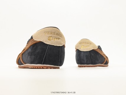 Onitsuka Tiger Tai-Chi Sakura Black Tan Suede Low-Top Sneaker view 6