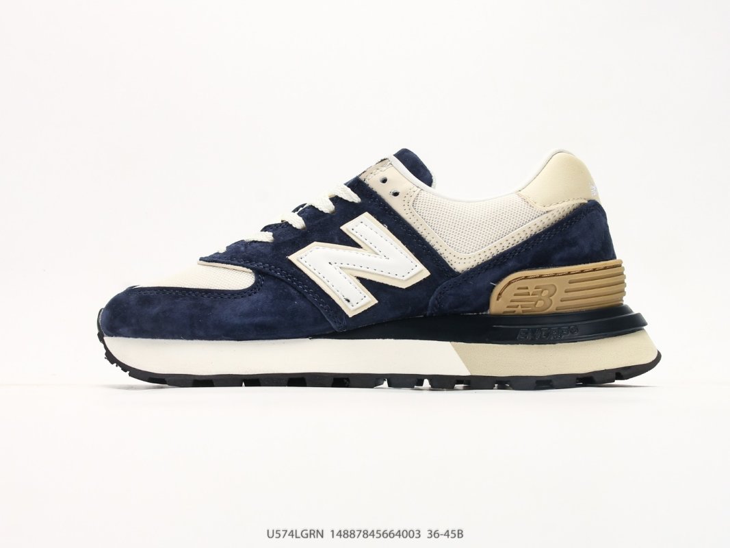 New Balance 574 Legacy Navy Cream Retro Sneaker