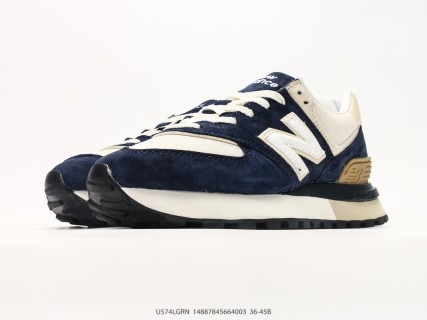 New Balance 574 Legacy Navy Cream Retro Sneaker view 5