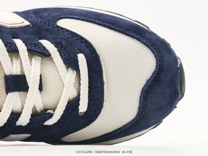 New Balance 574 Legacy Navy Cream Retro Sneaker view 8
