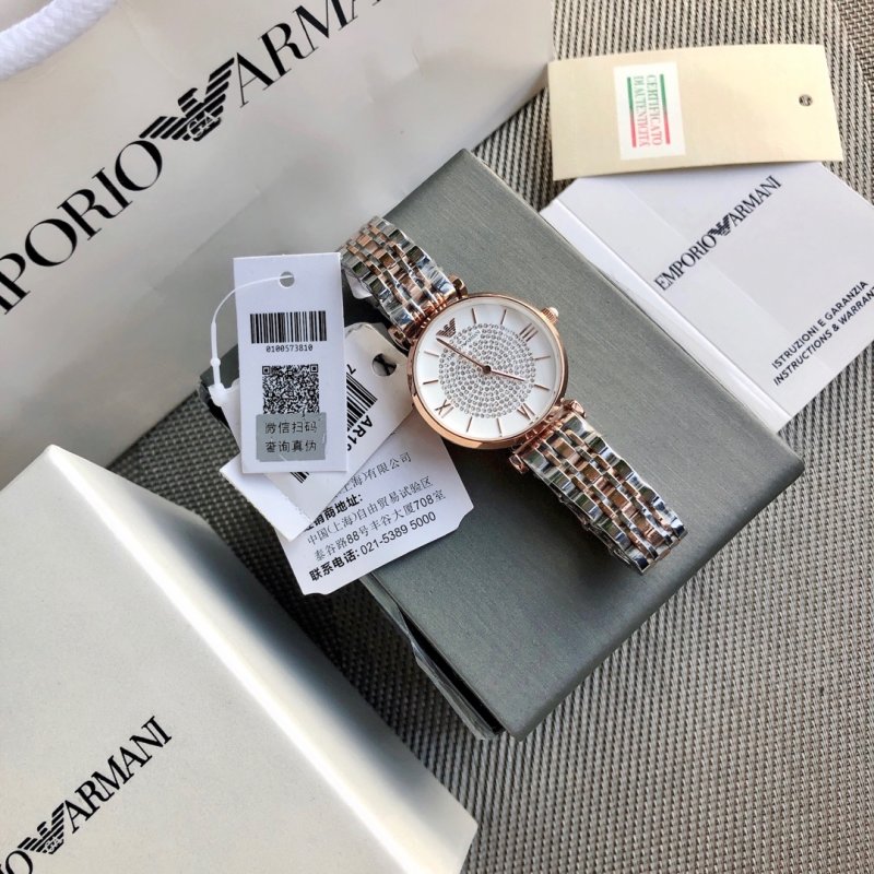 Emporio Armani AR1926 Women's Rose Gold Watch Replica view