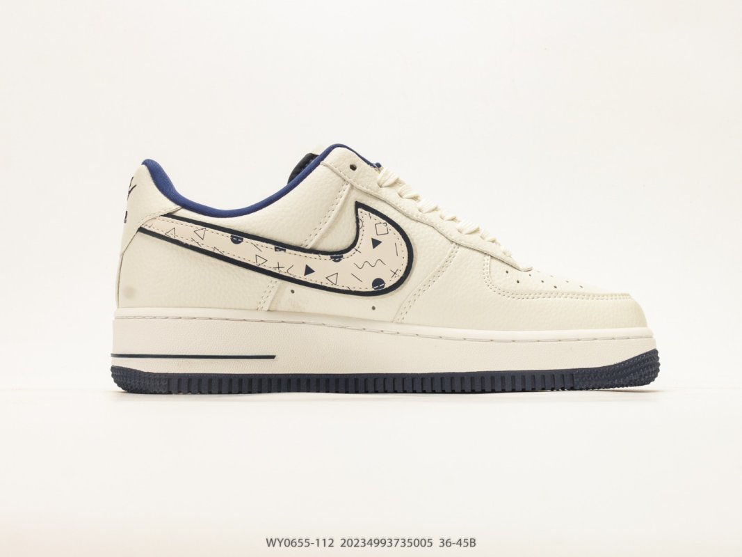 Nike Air Force 1 '07 Low Cream Navy Collaboration Sneaker view