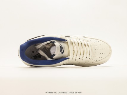 Nike Air Force 1 '07 Low Cream Navy Collaboration Sneaker view 3