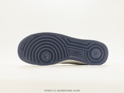 Nike Air Force 1 '07 Low Cream Navy Collaboration Sneaker view 4