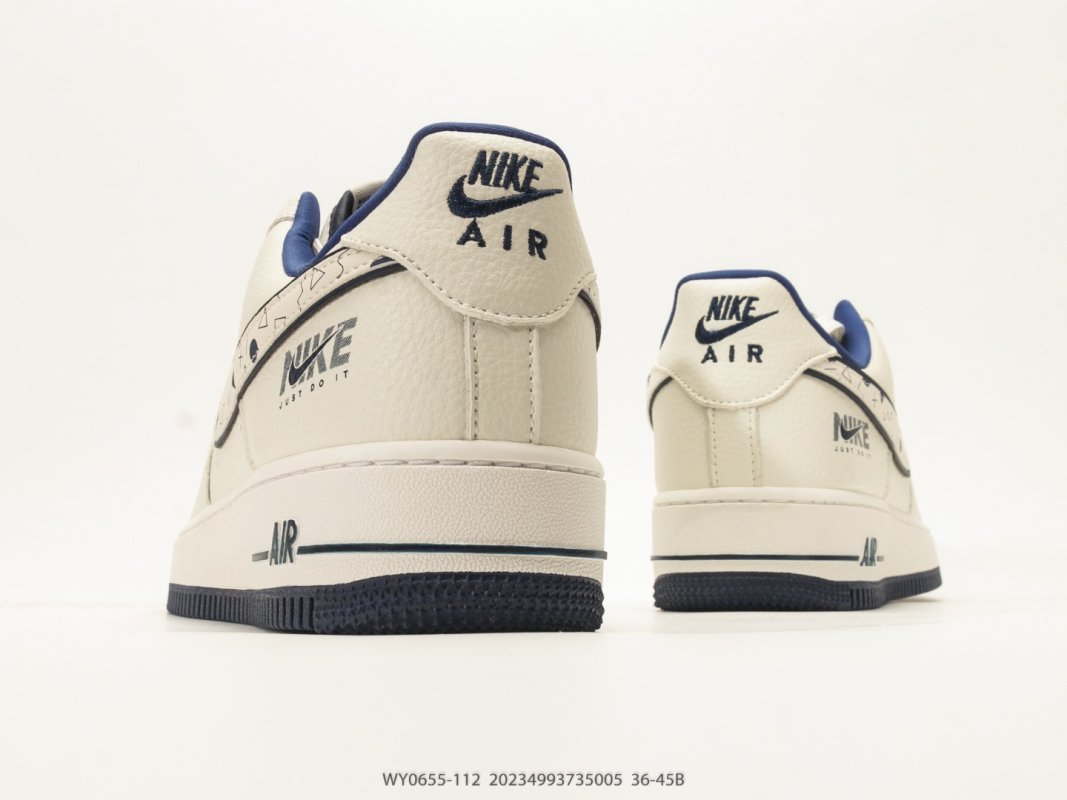Nike Air Force 1 '07 Low Cream Navy Collaboration Sneaker view