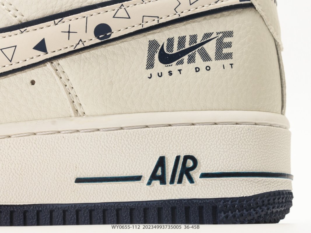 Nike Air Force 1 '07 Low Cream Navy Collaboration Sneaker view