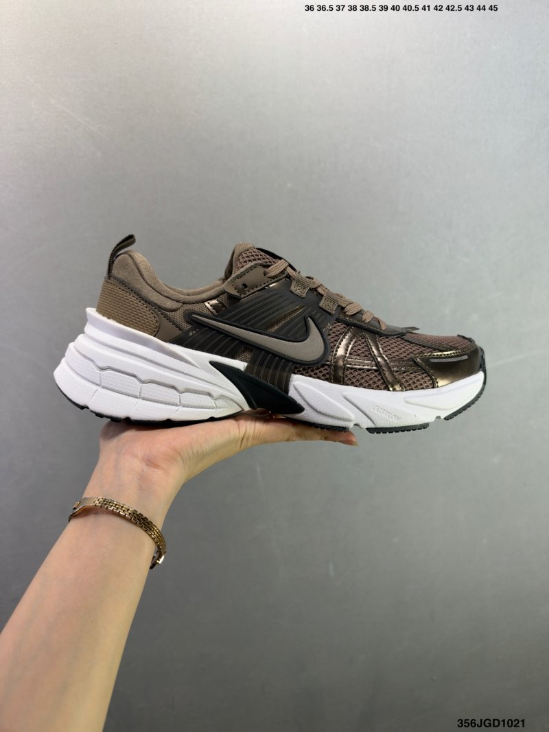 Nike V2K Runtekk Low Black White Vintage Retro Running Shoe