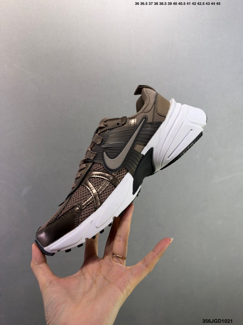 Nike V2K Runtekk Low Black White Vintage Retro Running Shoe view