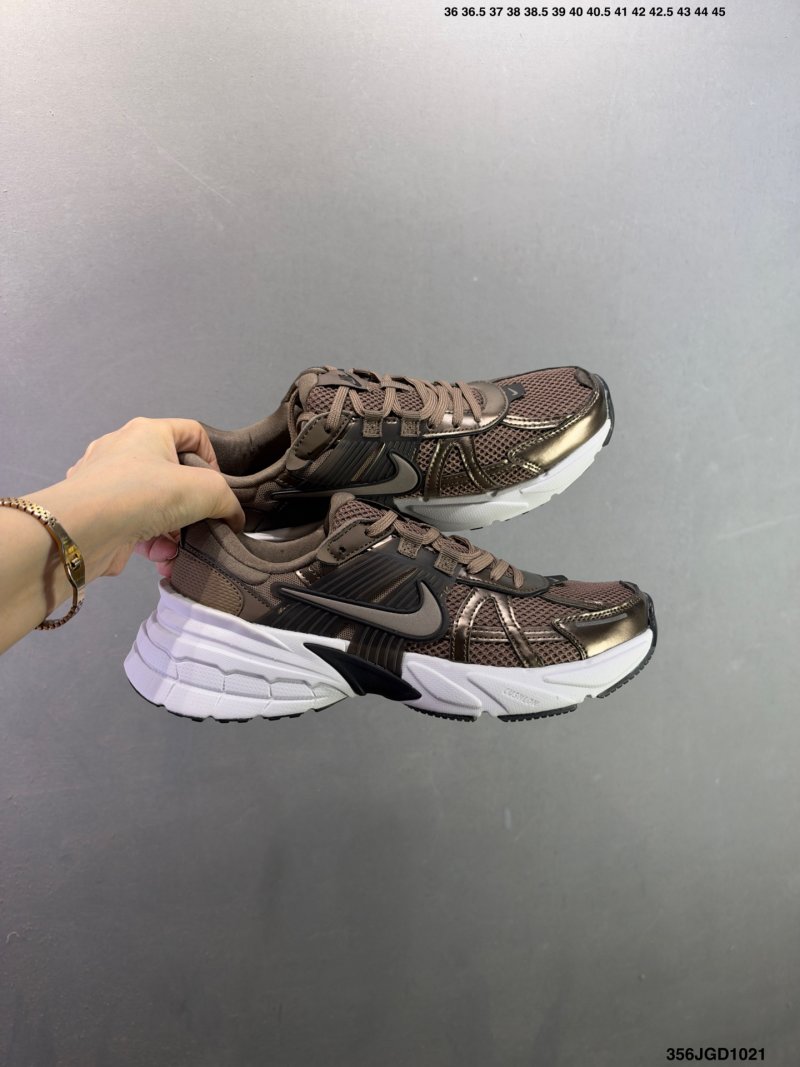 Nike V2K Runtekk Low Black White Vintage Retro Running Shoe view