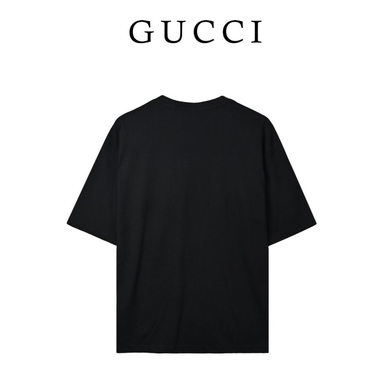 Gucci Classic GG Interlocking Print Black Short Sleeve T-Shirt view