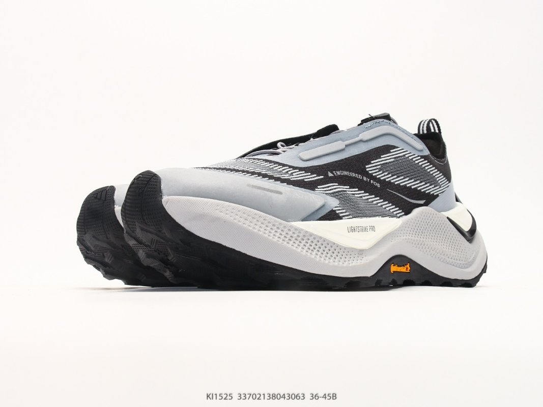 Adidas Holo Peak White Black Grey Trail Running Shoe view