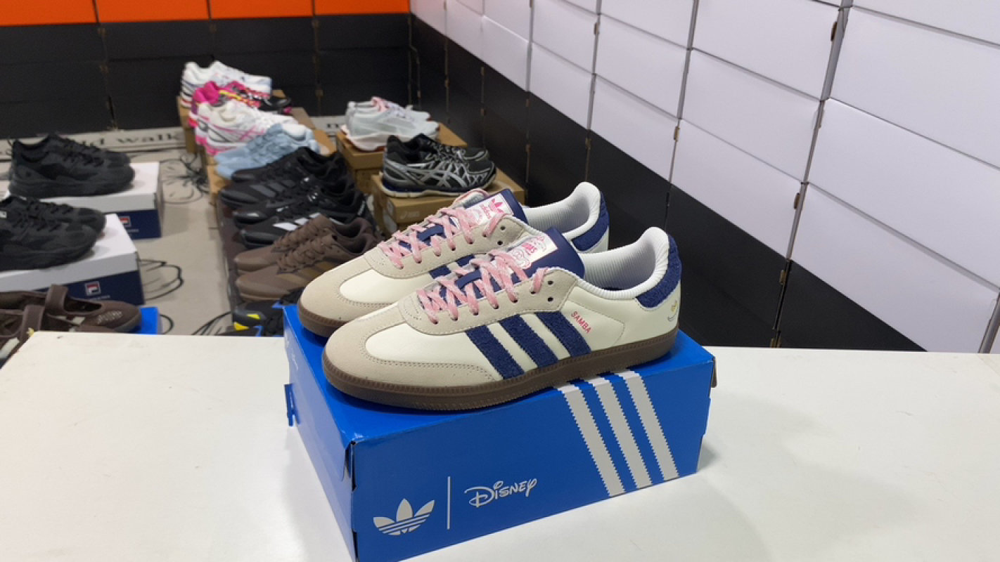 Adidas Samba OG Low Cream Navy Pink Replica Sneaker