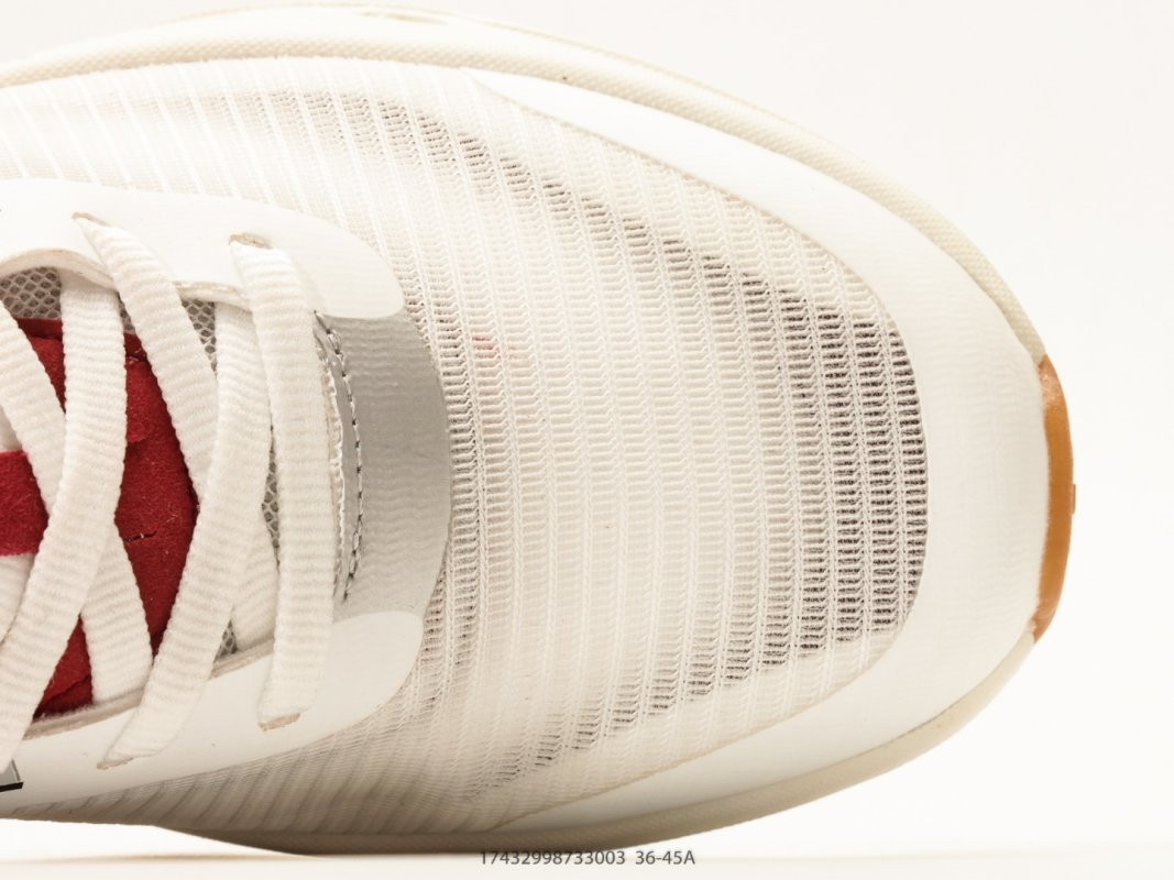 On Cloudmonster 2 Cream Burgundy Low Top Running Shoe view