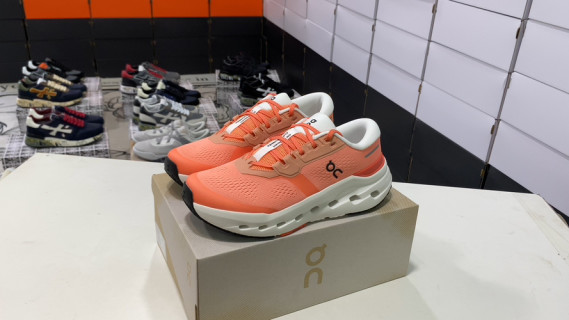 On Cloudmonster 3 Orange White Low-Top Running Shoe