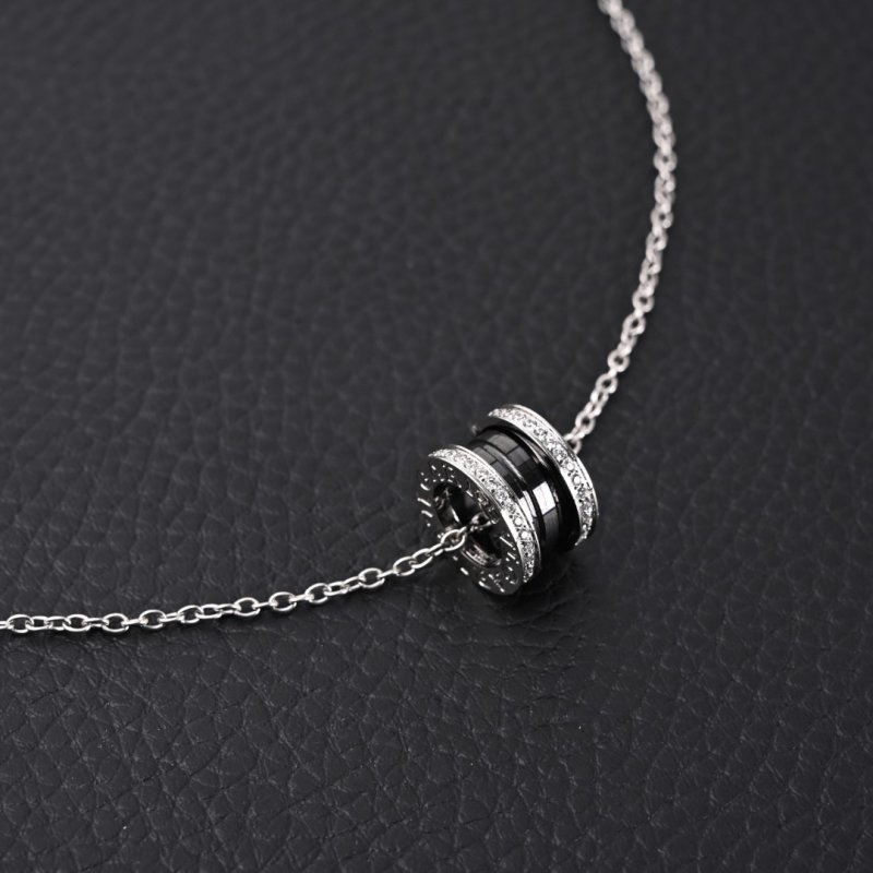 Bvlgari Serpenti 18K Gold Plated Diamond Pendant Necklace view