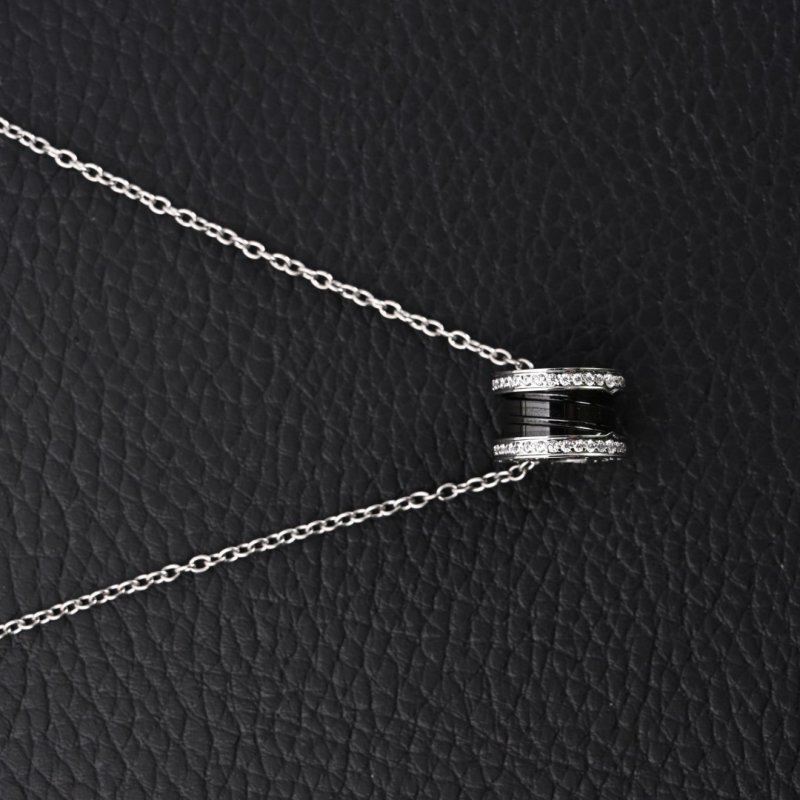 Bvlgari Serpenti 18K Gold Plated Diamond Pendant Necklace view