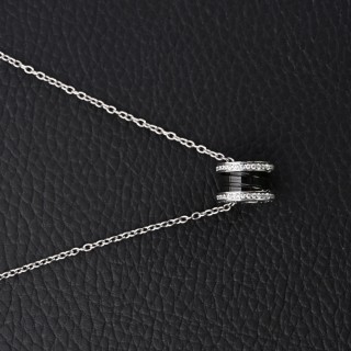 Bvlgari Serpenti 18K Gold Plated Diamond Pendant Necklace view 3