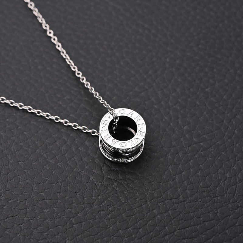 Bvlgari Serpenti 18K Gold Plated Diamond Pendant Necklace view