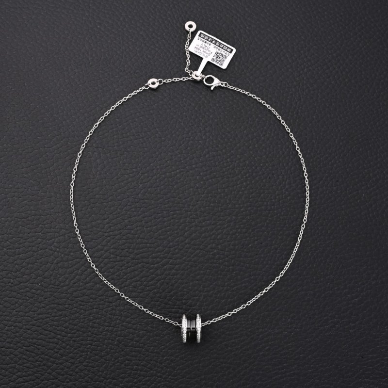 Bvlgari Serpenti 18K Gold Plated Diamond Pendant Necklace view