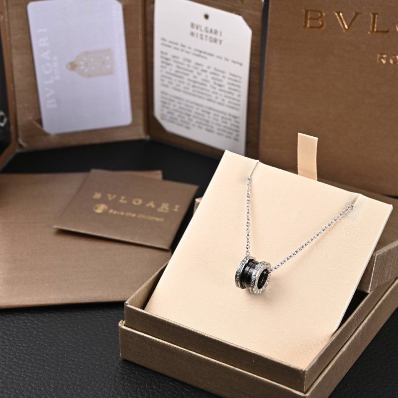 Bvlgari Serpenti 18K Gold Plated Diamond Pendant Necklace view