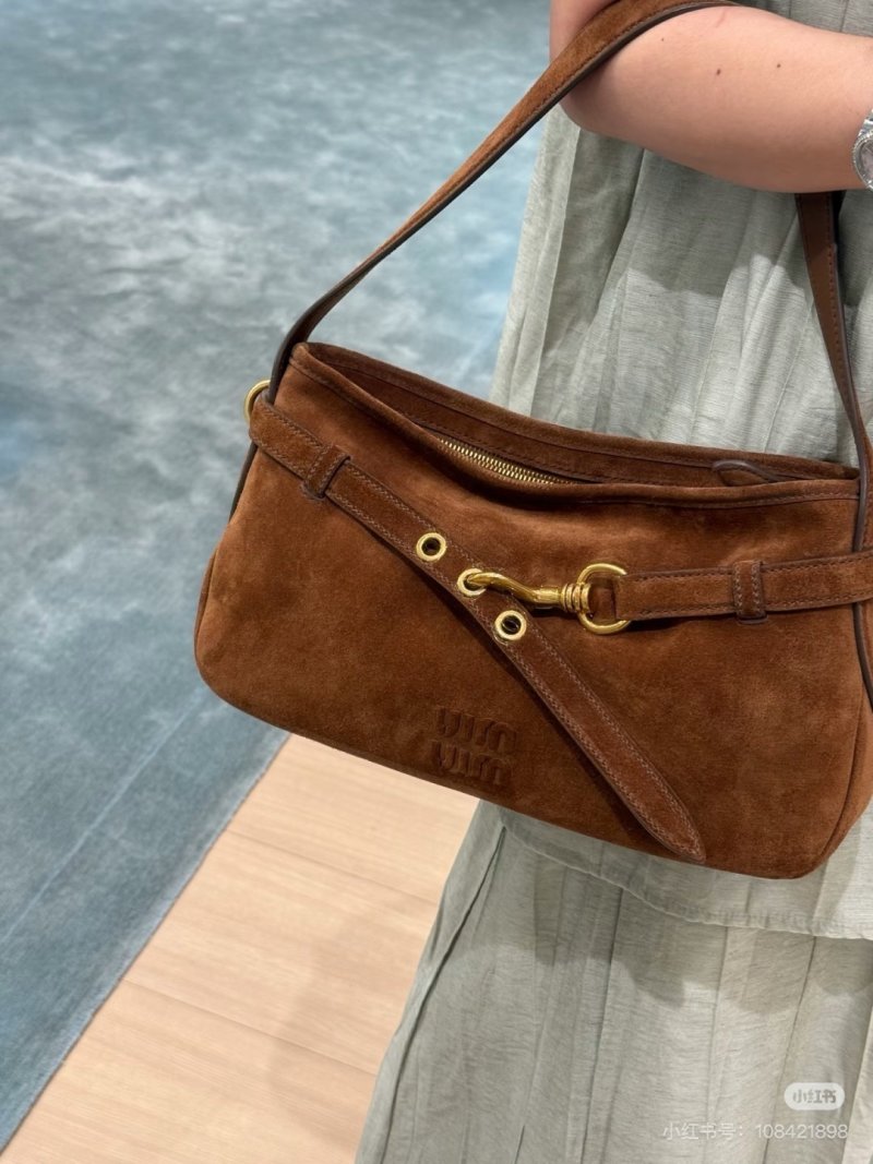 Gucci Horsebit Brown Suede Shoulder Bag