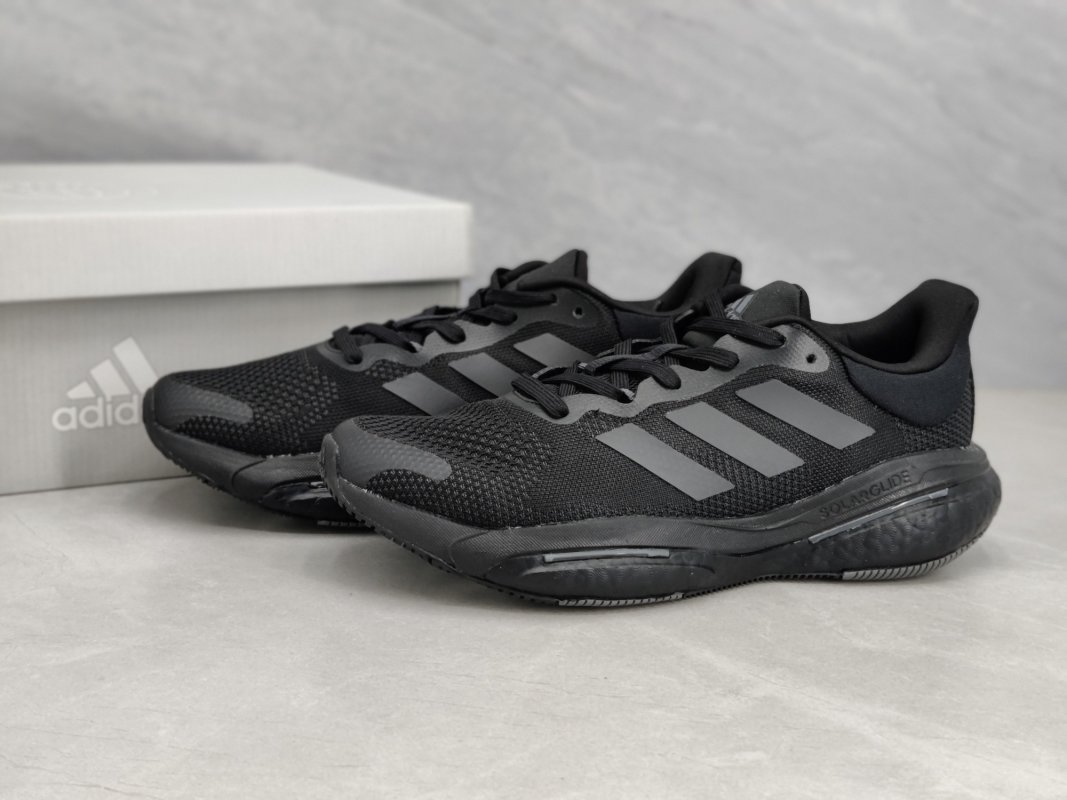 Adidas Solar Glide 5 Black Running Shoe UA Replica