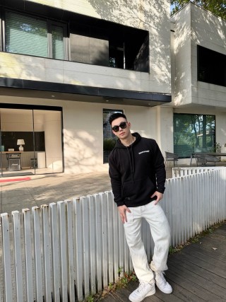 St. Barth Cross Graphic Black Hoodie view 6