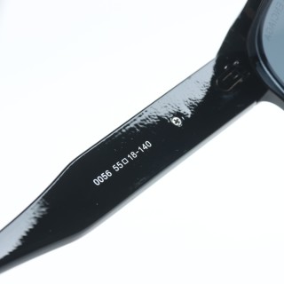 Balenciaga BB0262SA Max Square Black Acetate Grey Sunglasses view 6