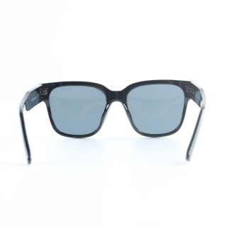 Balenciaga BB0262SA Max Square Black Acetate Grey Sunglasses view 9
