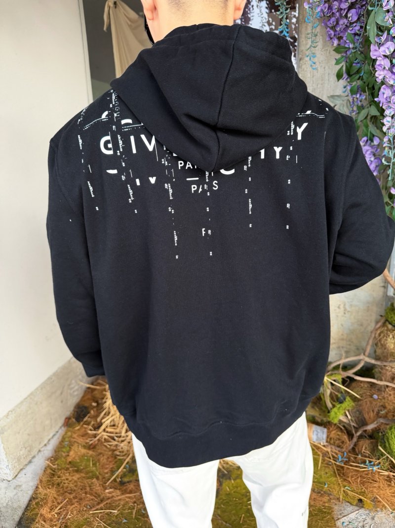 Givenchy Drip Logo Black Hoodie view