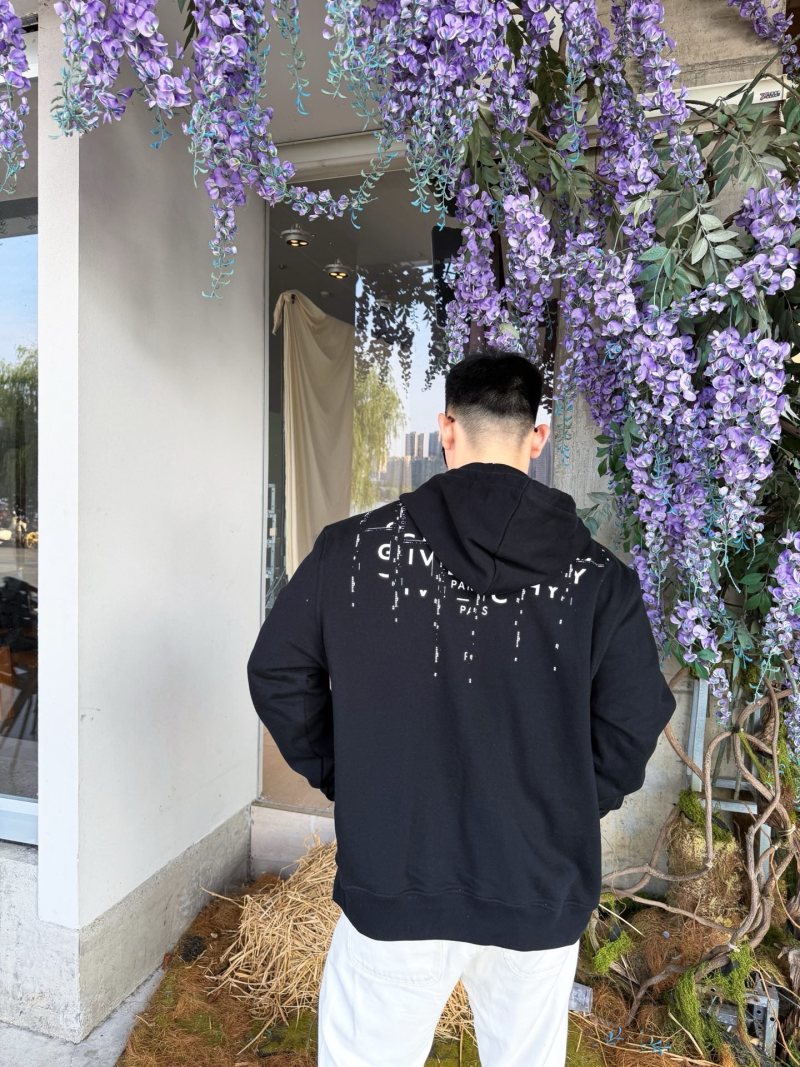 Givenchy Drip Logo Black Hoodie view