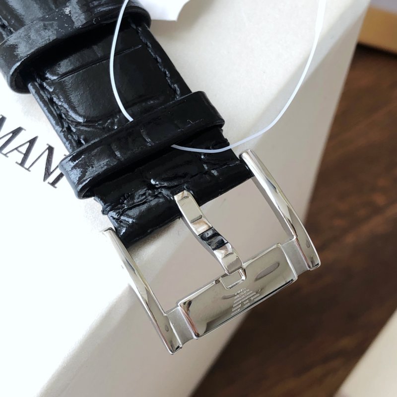 Armani AR2447 Classic Business Chronograph Black Dial Watch view