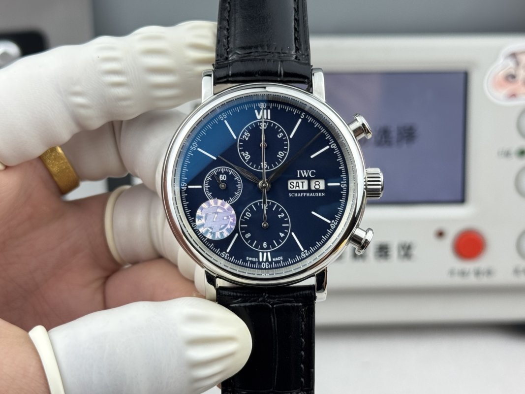 IWC Portofino Chronograph 42mm Blue Dial Replica Watch