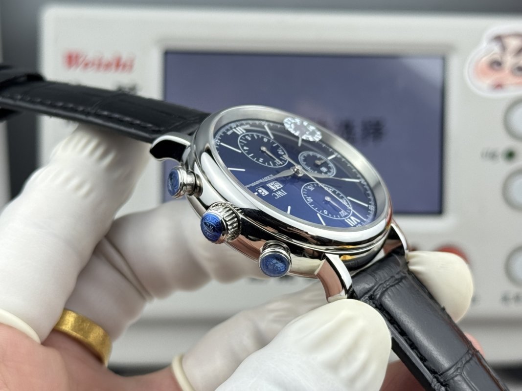 IWC Portofino Chronograph 42mm Blue Dial Replica Watch view