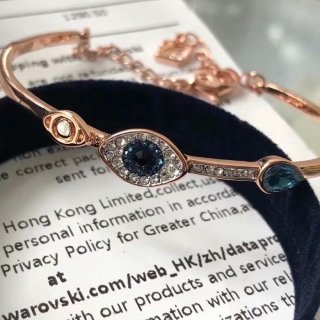 Swarovski Evil Eye Crystal Rose Gold Bracelet view 4