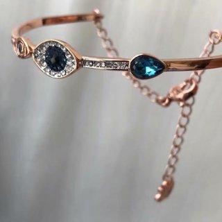 Swarovski Evil Eye Crystal Rose Gold Bracelet view 5