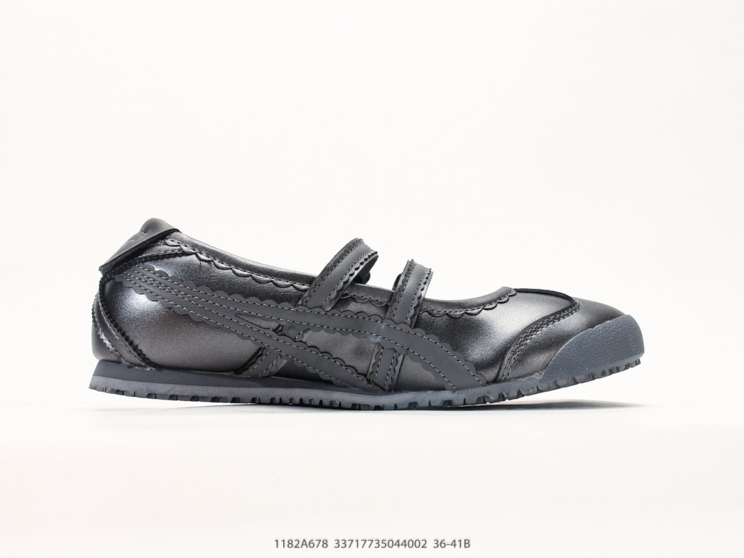 Onitsuka Tiger Mexico 66 TGRS Black Leather Mary Jane Low-Top Sneaker view