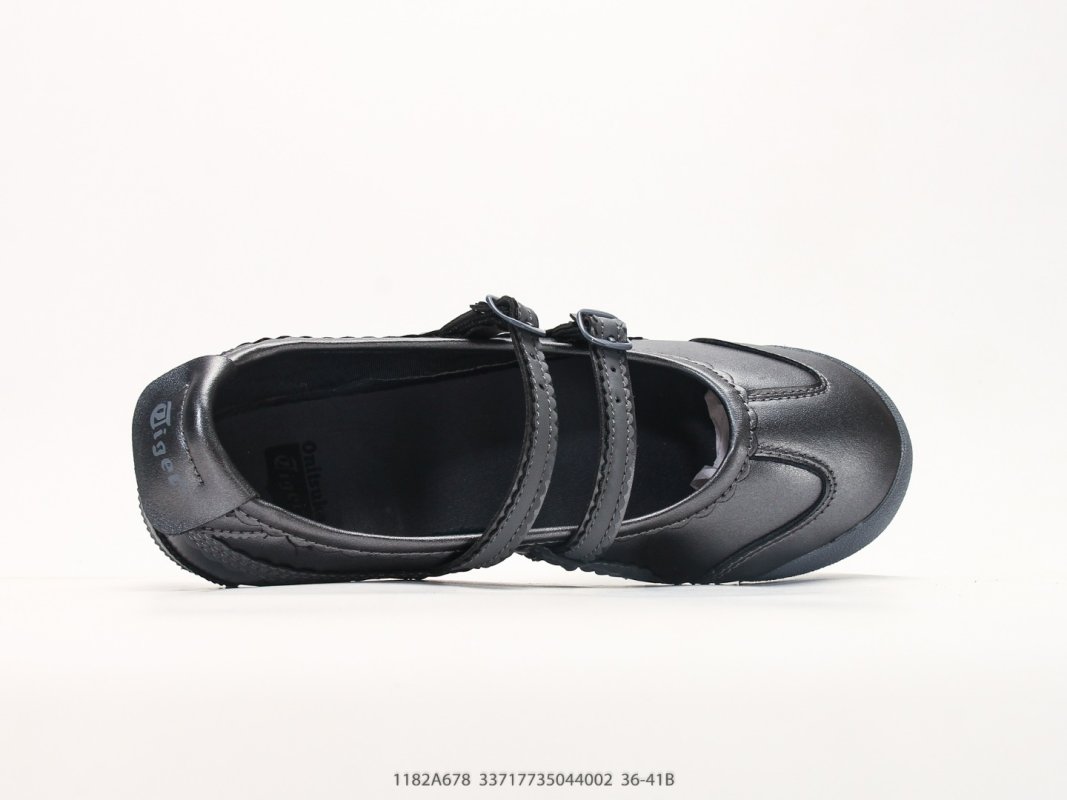 Onitsuka Tiger Mexico 66 TGRS Black Leather Mary Jane Low-Top Sneaker view