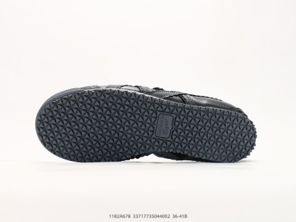 Onitsuka Tiger Mexico 66 TGRS Black Leather Mary Jane Low-Top Sneaker view 4