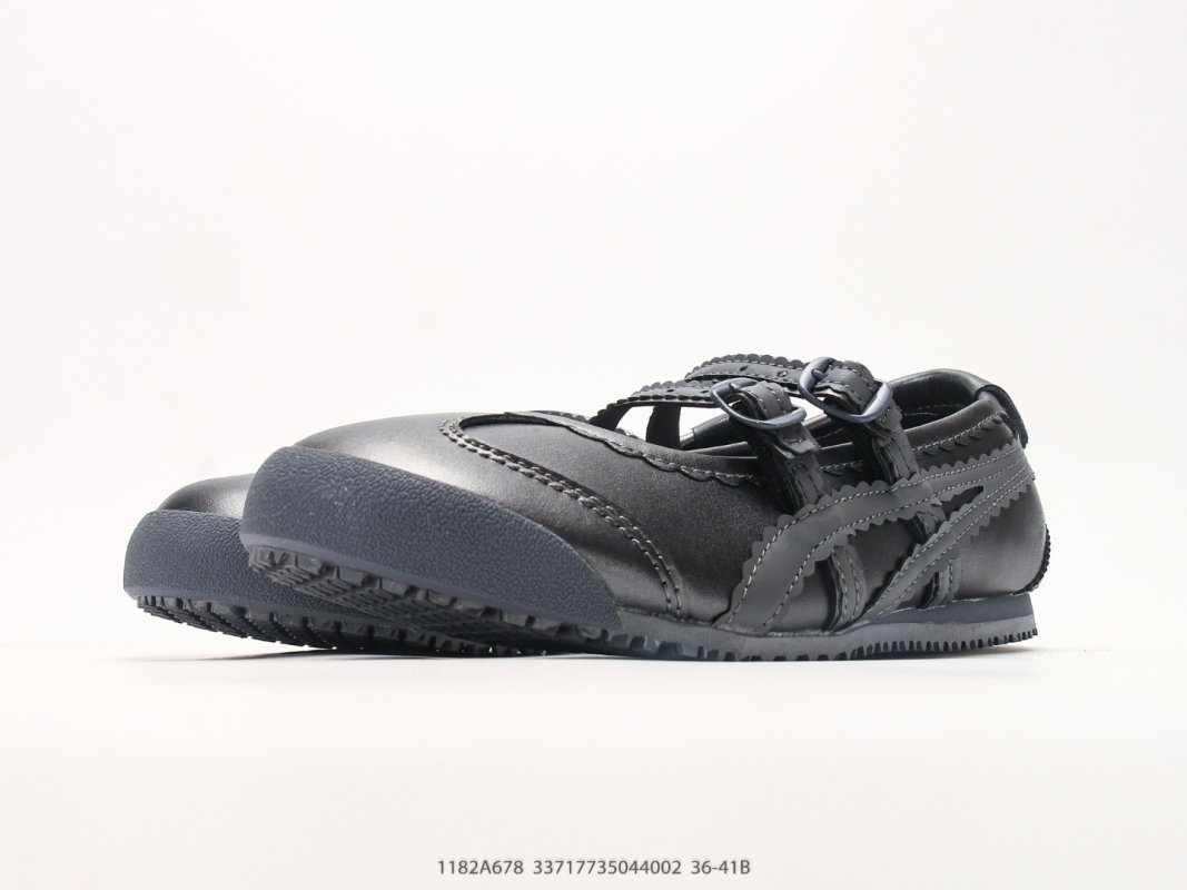 Onitsuka Tiger Mexico 66 TGRS Black Leather Mary Jane Low-Top Sneaker view